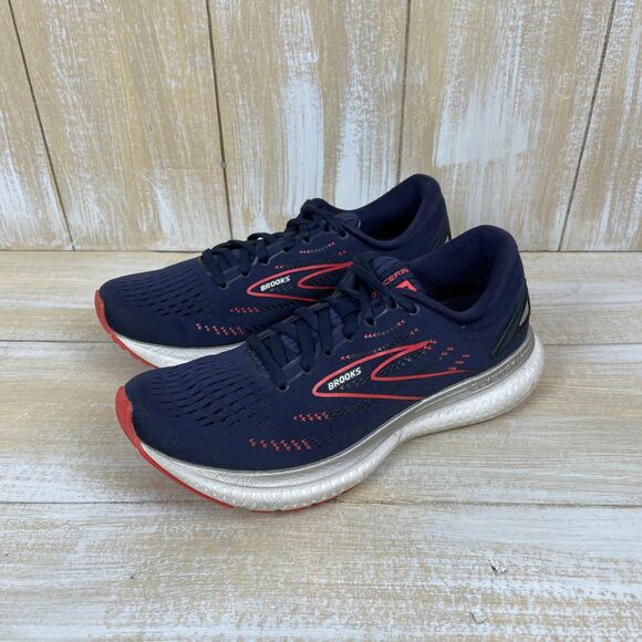 Brooks Glycerin 19 Women's Running Shoes US 9 Navy & Coral Low Top 1203431B472 - Picture 4 of 12